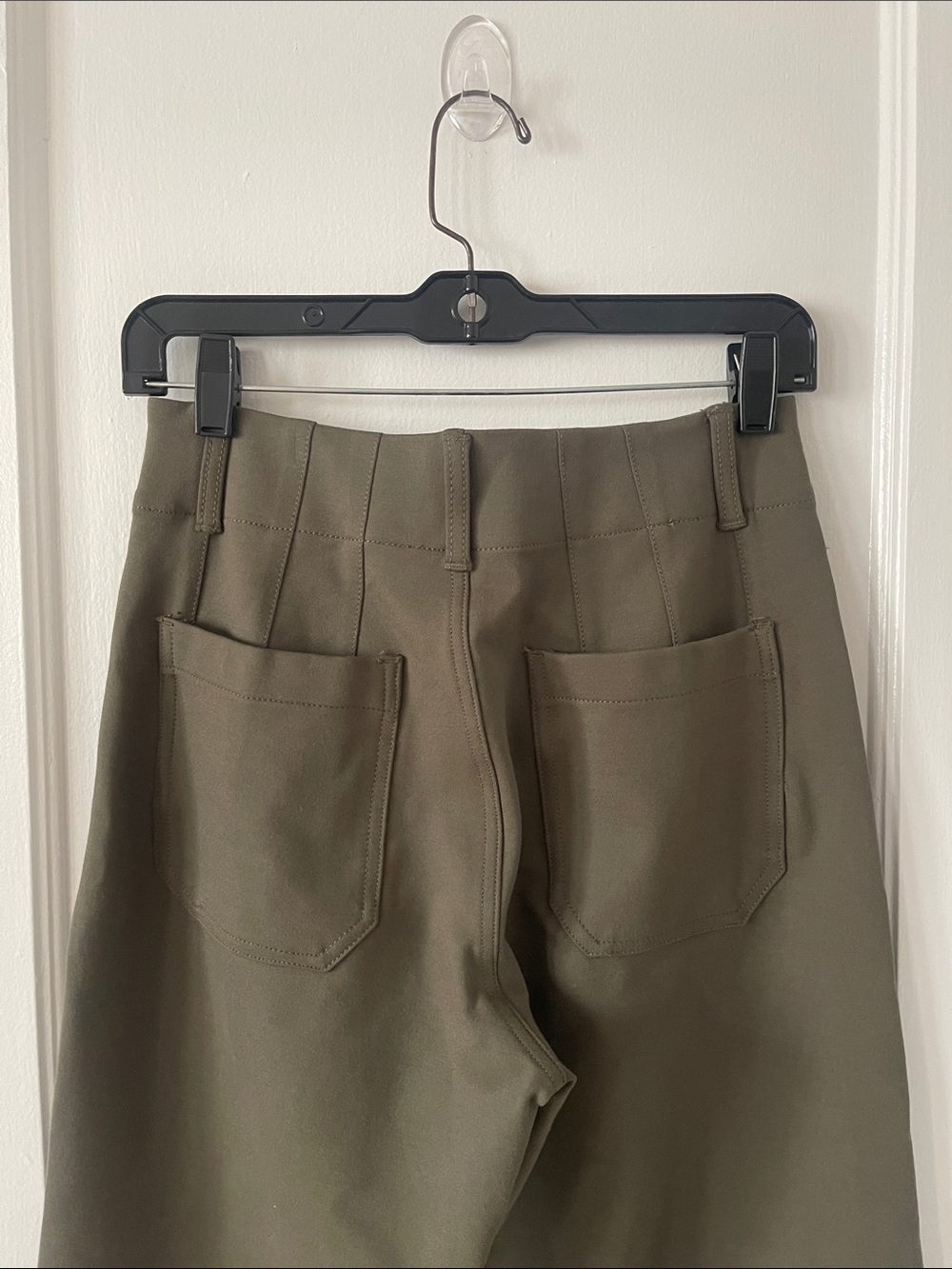 Anthropologie Maeve The Colette Olive Wide-Leg Pants - Picture 7 of 9